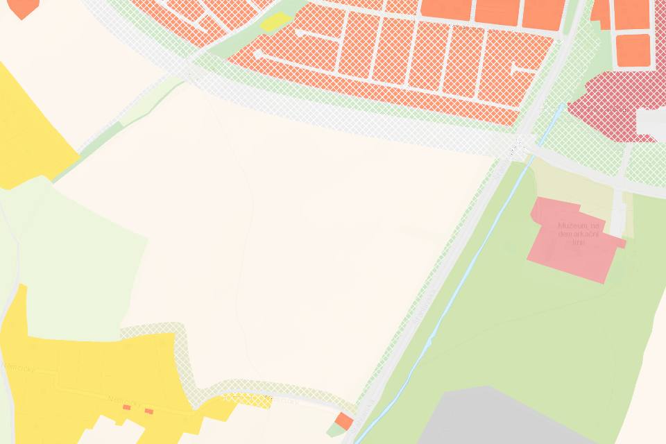 Náhled územního plánu obce Rokycany v mapě Mapee