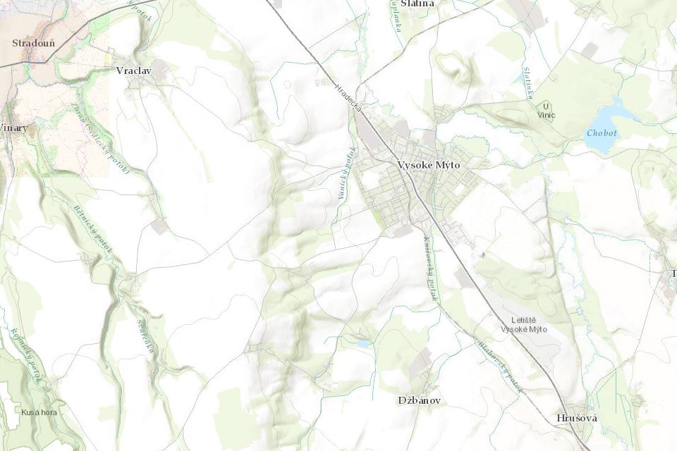 Náhled územního plánu obce Vysoké Mýto v mapě Mapee